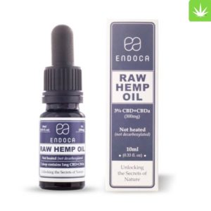 RAW Hemp Oil Drops 300mg CBD + CBDa (3%)